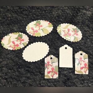 Scrapbook Floral Labels & Tags Set